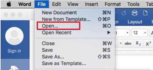 lock down a template in word 14 for mac